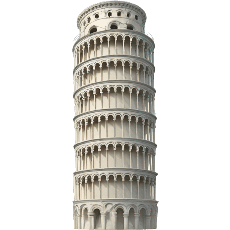 leaning Pisa tower emoji