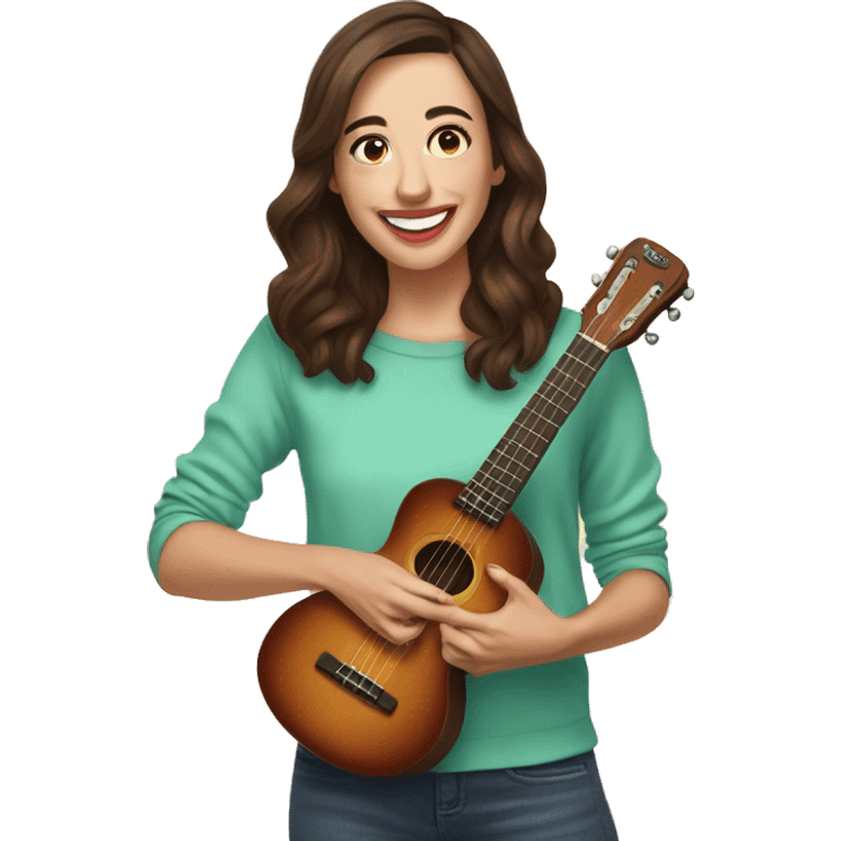 colleen ballinger holding ukelele emoji