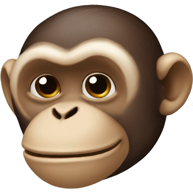 Kissing monkey emoji