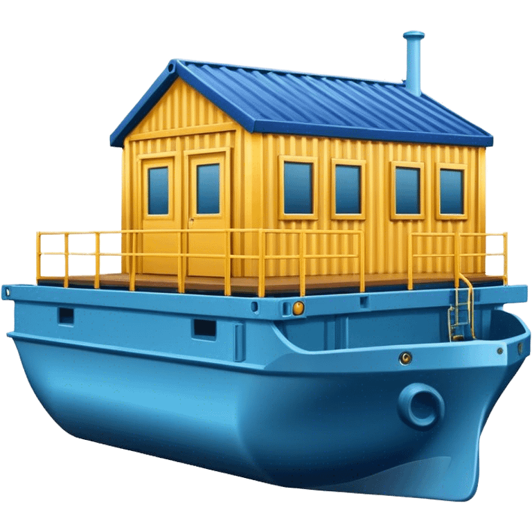 House from a sea container emoji