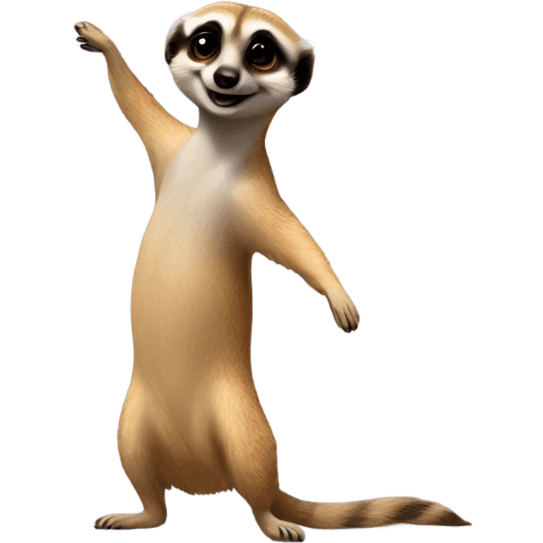 meerkat dancing on a pillow emoji