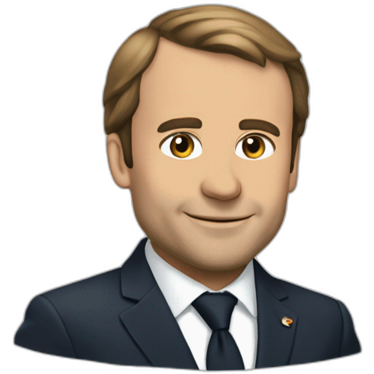 Macron sur tibo emoji