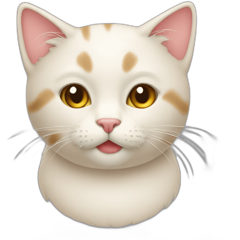 cat love cream emoji