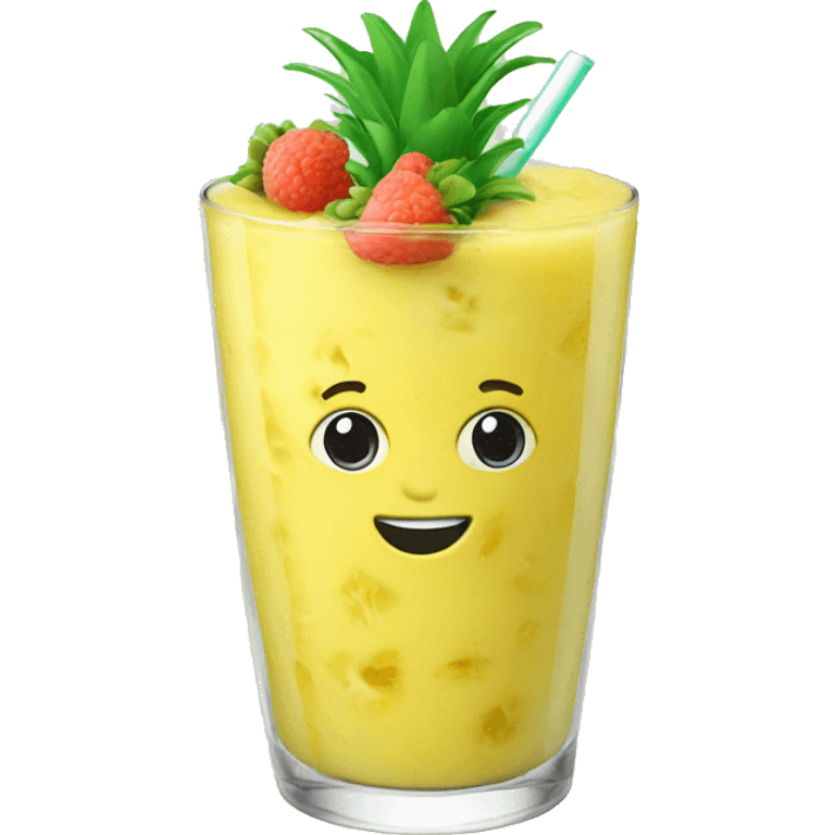 Pineapple smoothie  emoji