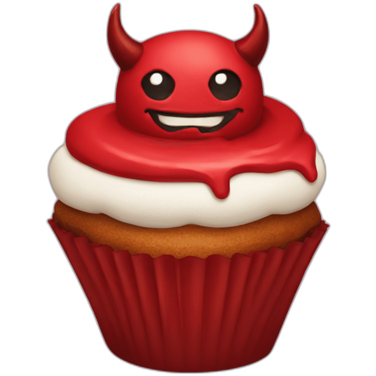 Devil cupcake  emoji