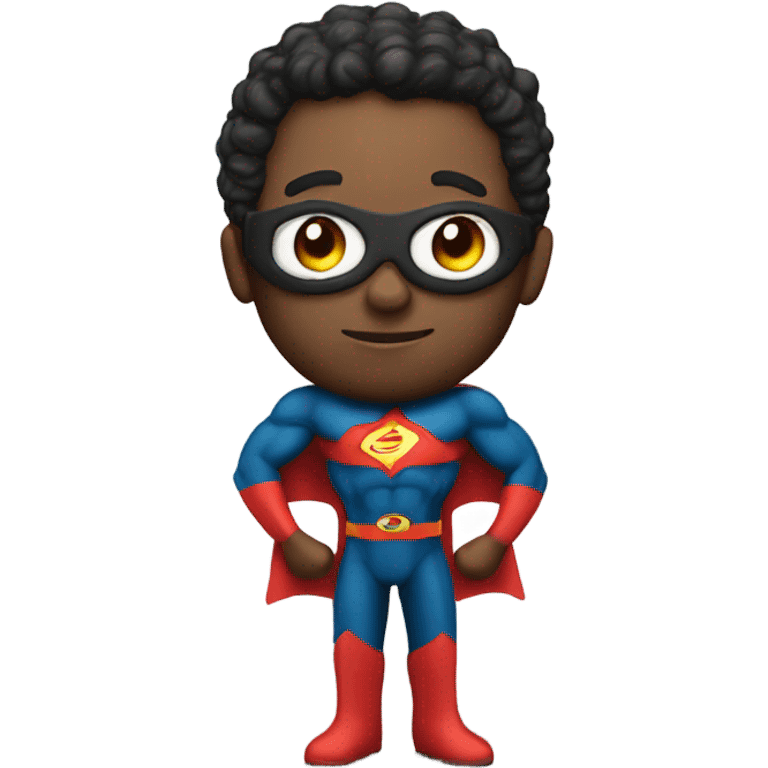 3d realistic full body super hero emoji