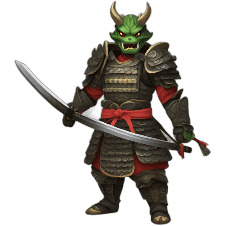 Drakofeu samurai emoji