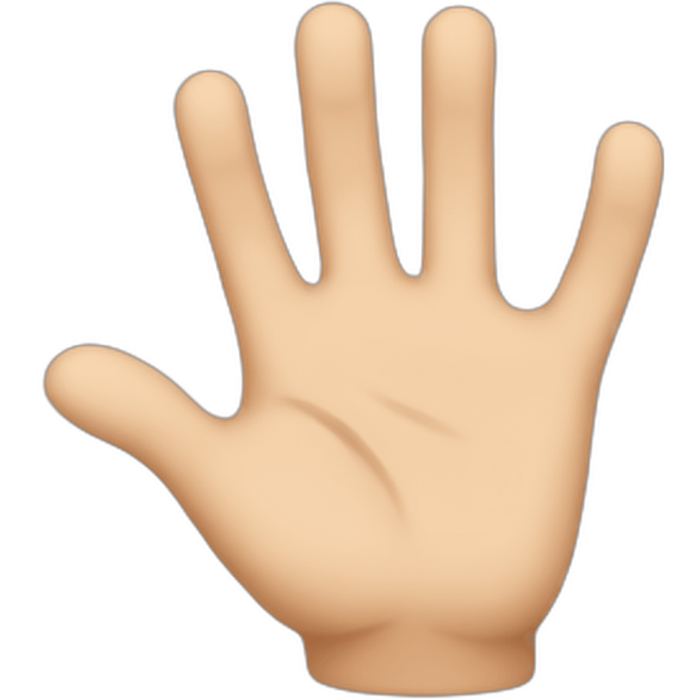 hand wave emoji