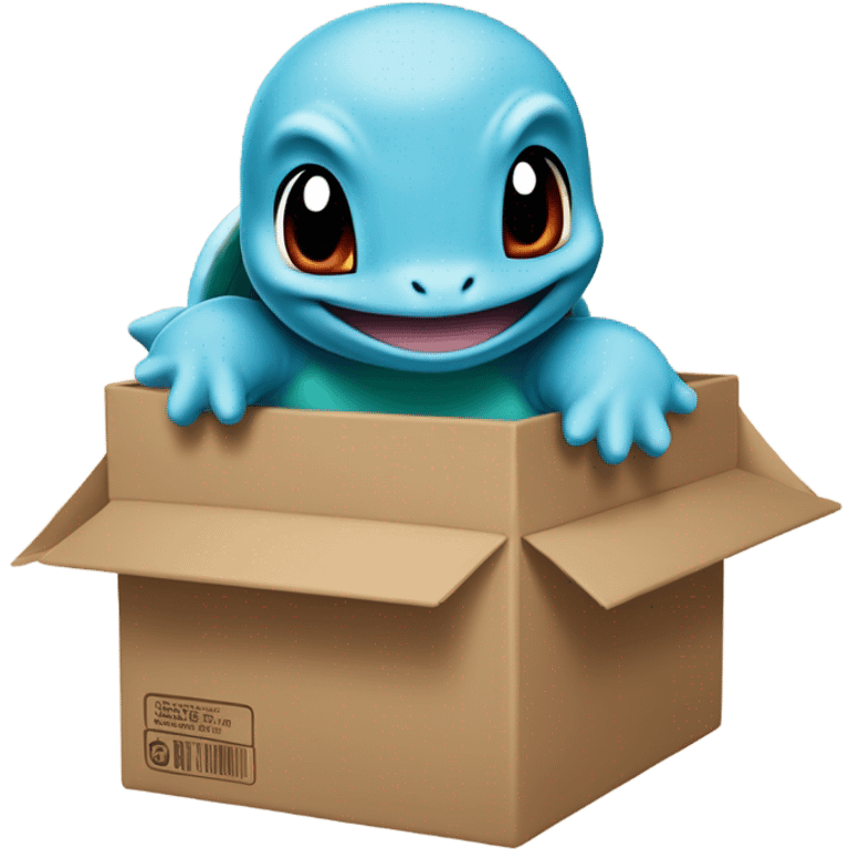 Squirtle behind box emoji