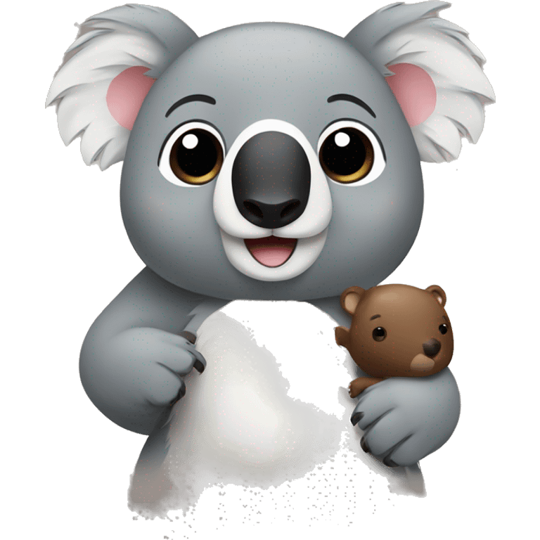 koala and a brown bear emoji