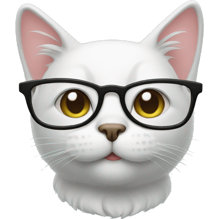 Cat with glasses  emoji