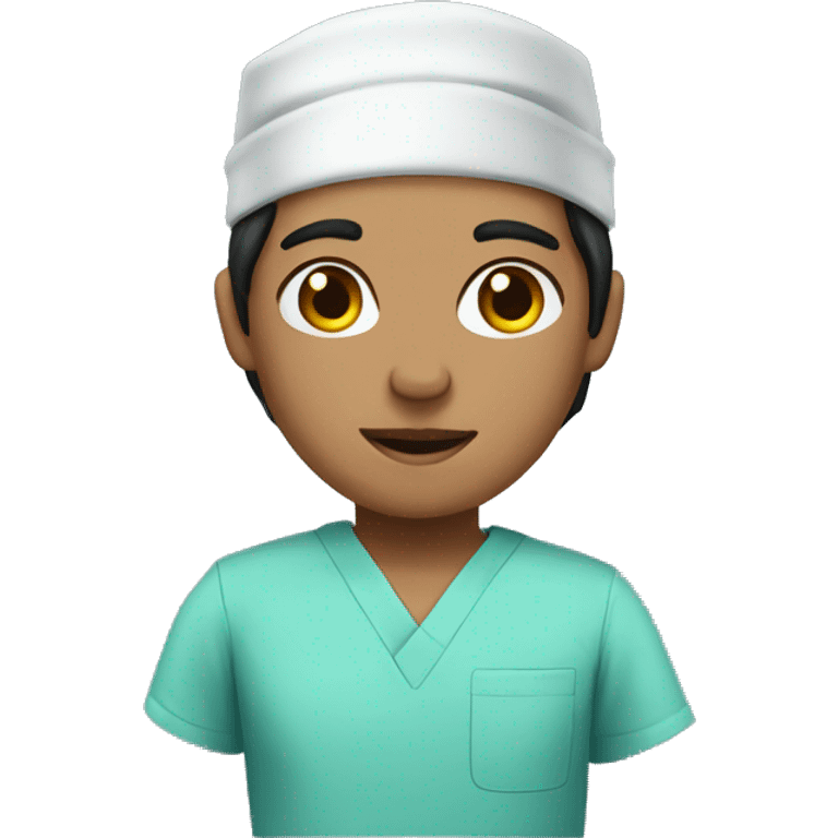 Dark-haired surgeon emoji