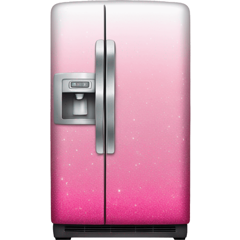 Pink ombre refrigerator with glitter  emoji