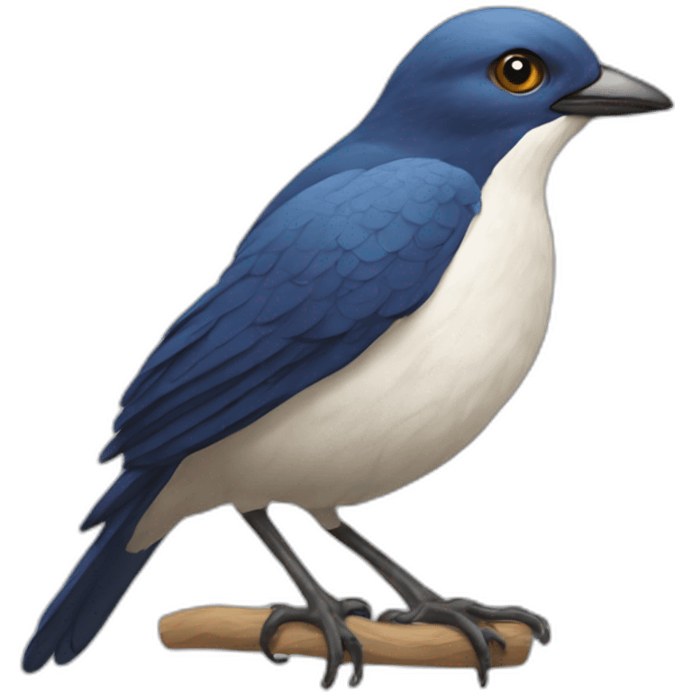 Oiseau qui la'ge emoji