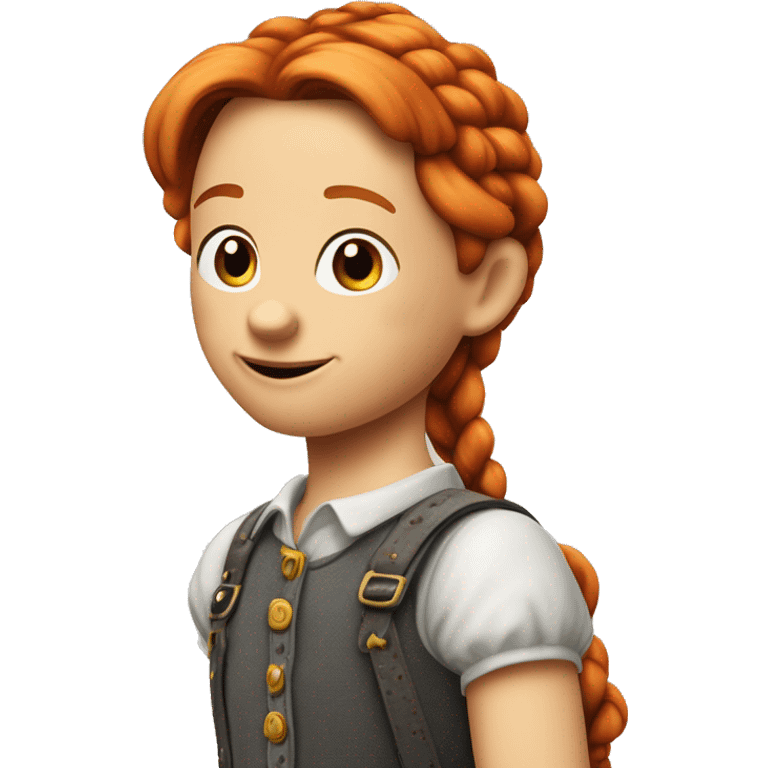 Pippi Langstrumpf die ihr Pferd auf den Händen in die Höhe stemmt emoji