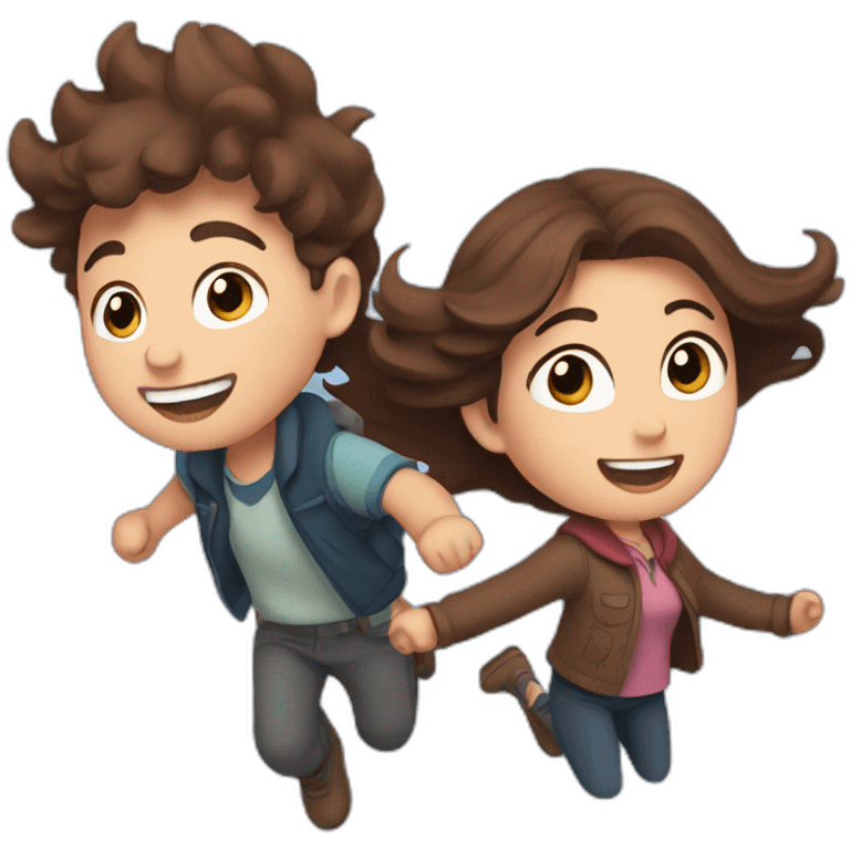 Mabel and dipper flying emoji