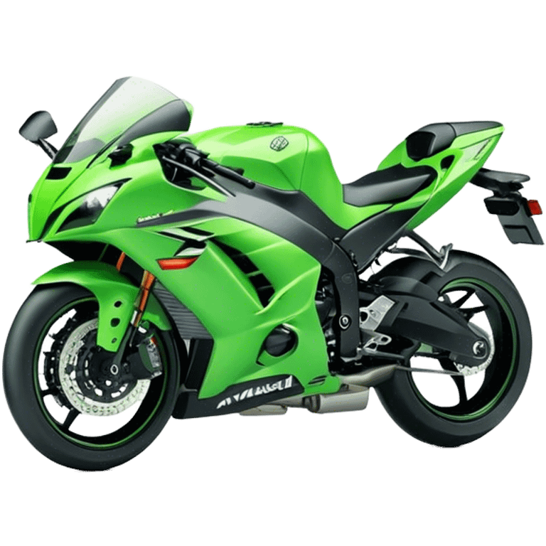 Kawasaki Ninja (Sportbike) - Kawasaki Ninja ZX-10R (Model Year: 2022) (Iconic colour: Green) emoji