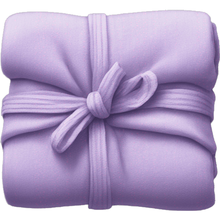 Realistic lilac blankets neatly folded emoji