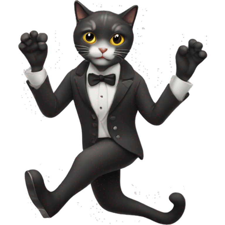 A cat tap dancing  emoji