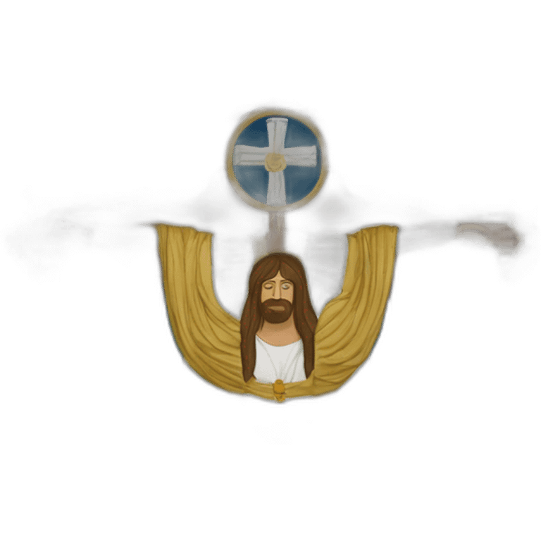 Drapeau Saint Mandylion Edessa Chrétiens orientaux Gonfalon Russie emoji