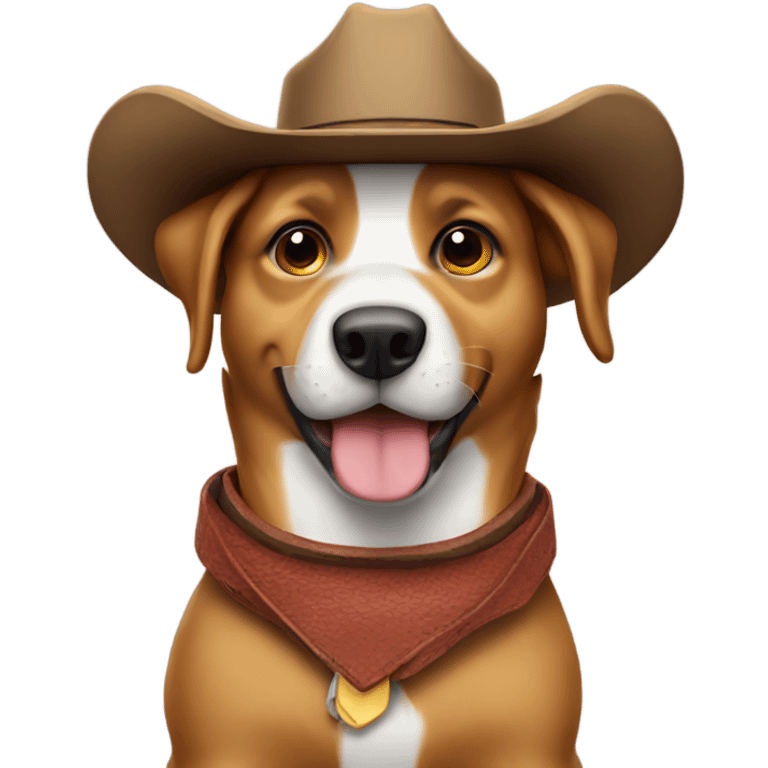 Dog in cowboy hat  emoji