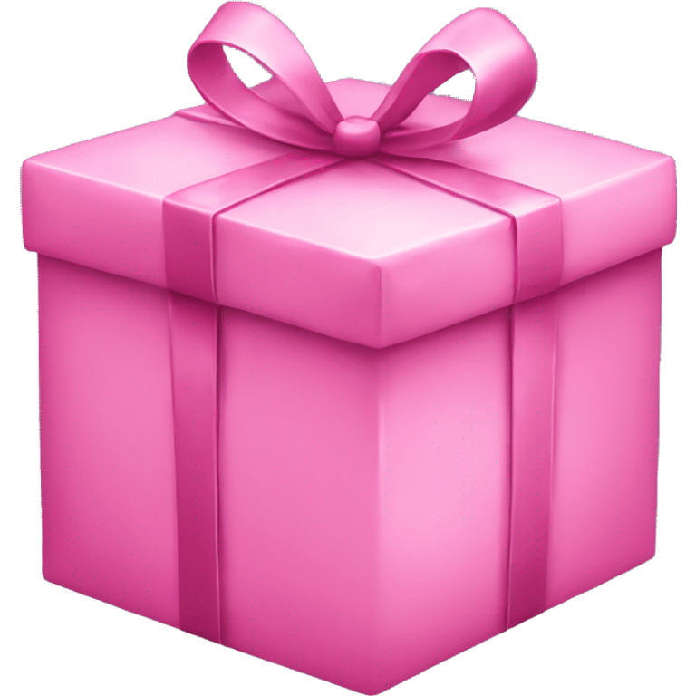 Pink Christmas gift emoji