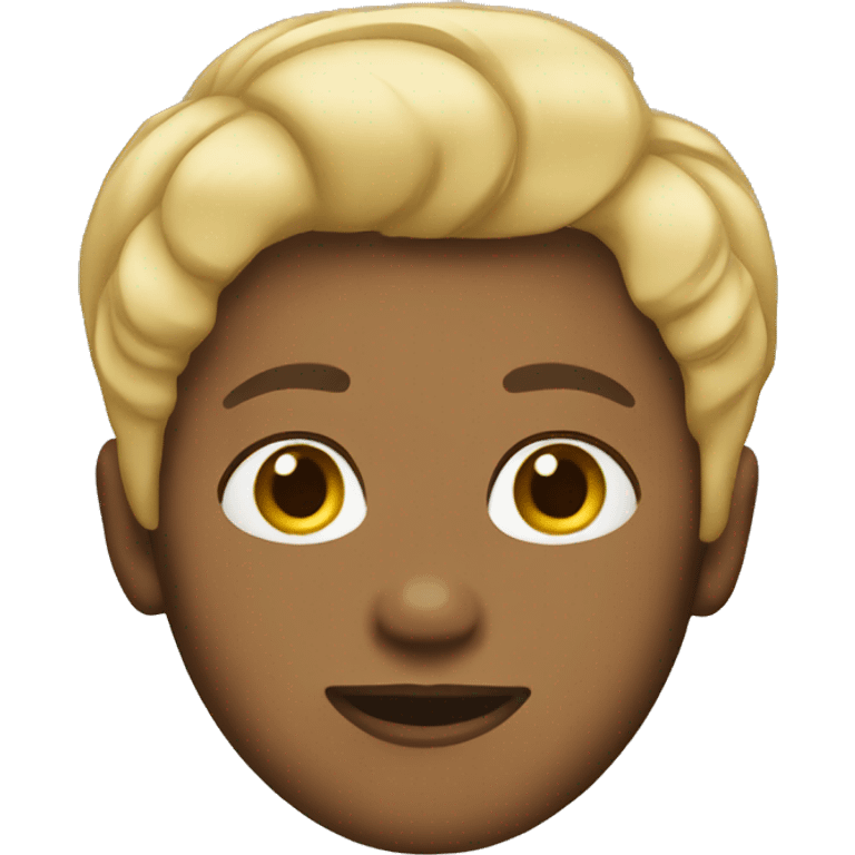 Brown skin blonde short hair emoji  emoji