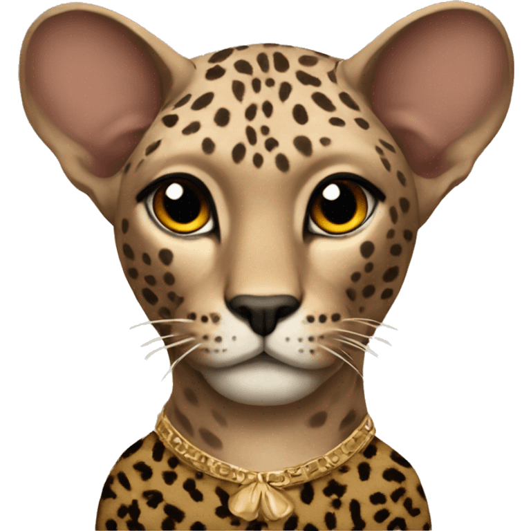 sphinx in a leopard sweater  emoji