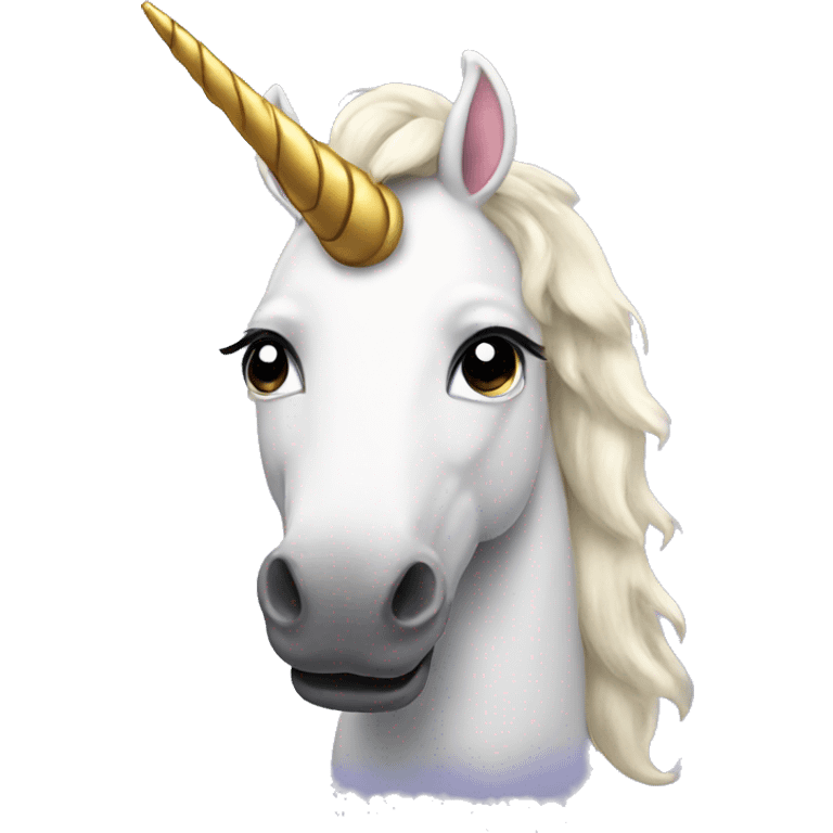 Unicorn with mustache emoji