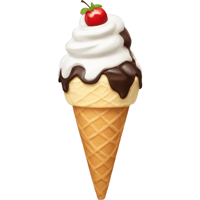 ice cream sundae emoji