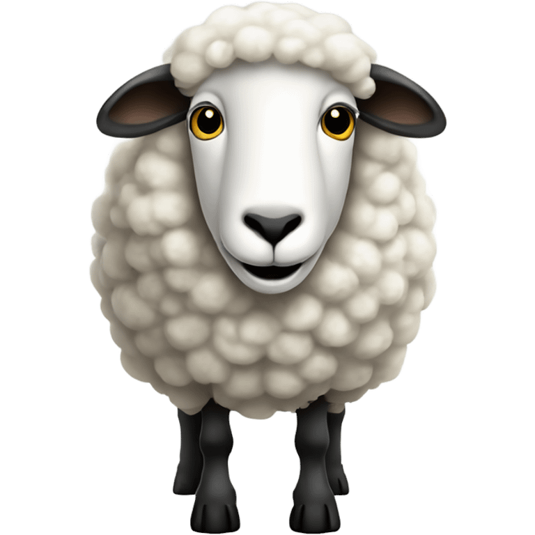 a sheep with a dollar sign emoji