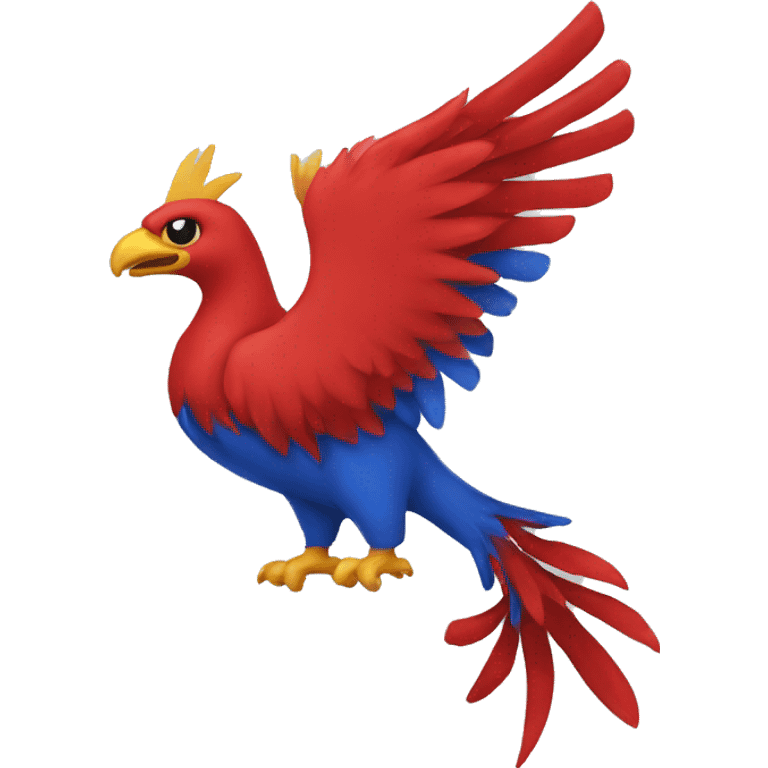 Red Phoenix blue  flag emoji