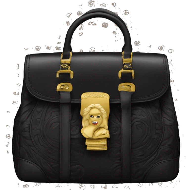 Black Versace bag emoji