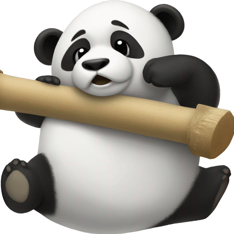 panda broken arm and leg emoji