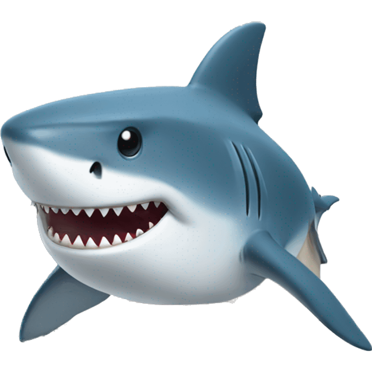 shark with house emoji