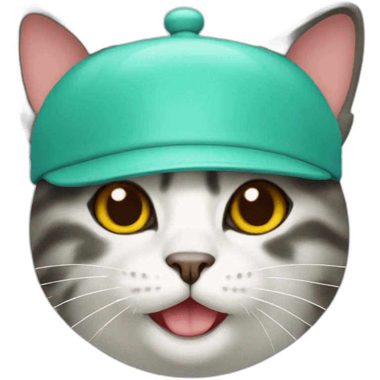  cat in a medical cap emoji