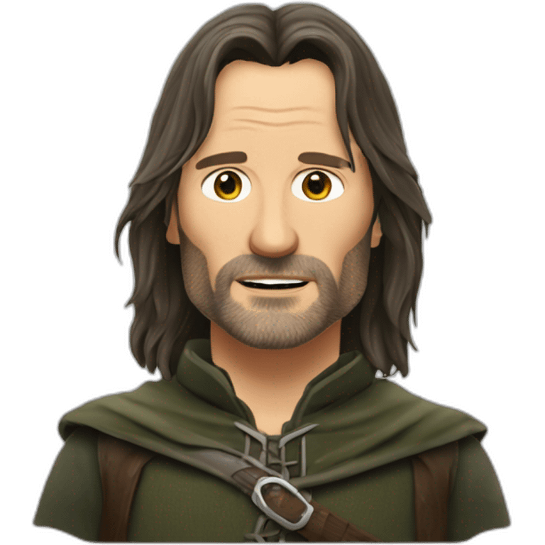 aragorn mange une carotte emoji