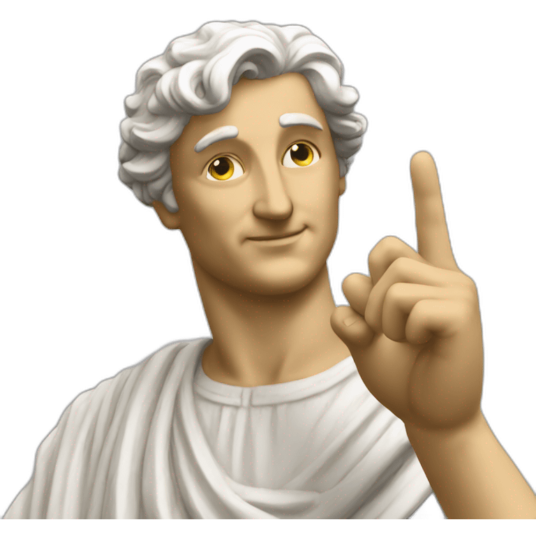 italian statue doing pinched fingers emoji