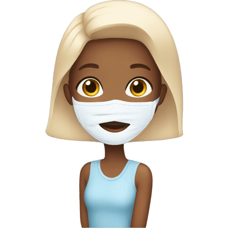 Girl doing skincare emoji