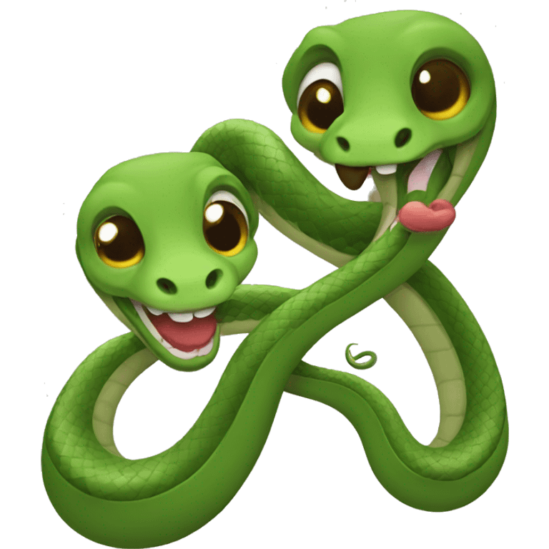 Snake couple in love emoji