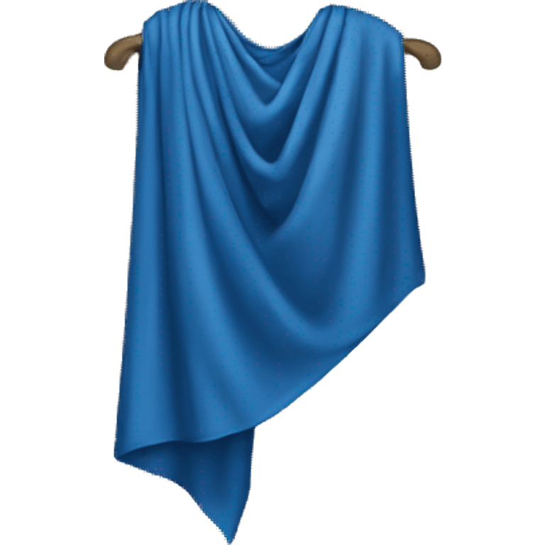 Draped blue top singluar emoji