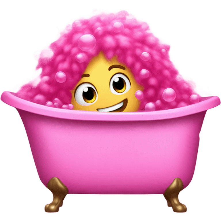 pink bubble bath emoji