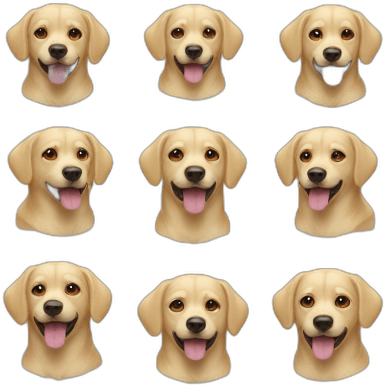 Blond dogs  emoji