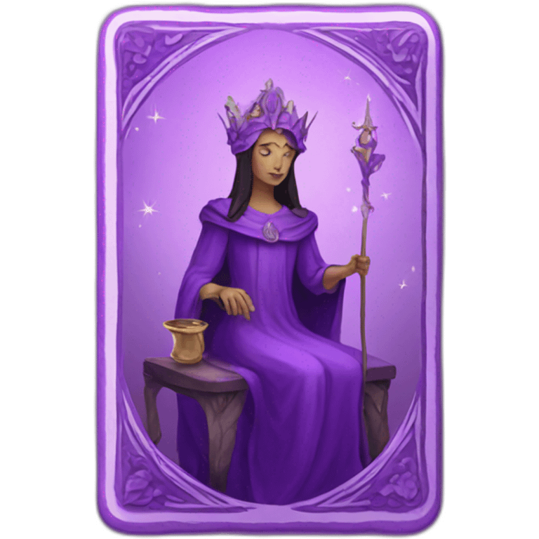 Purple tarot card emoji