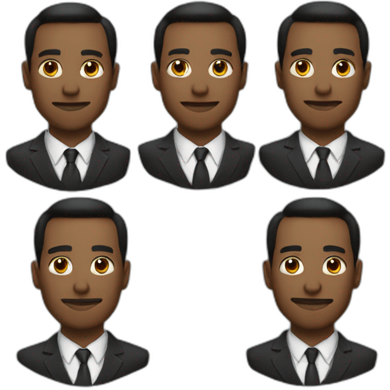 3 men in suits emoji