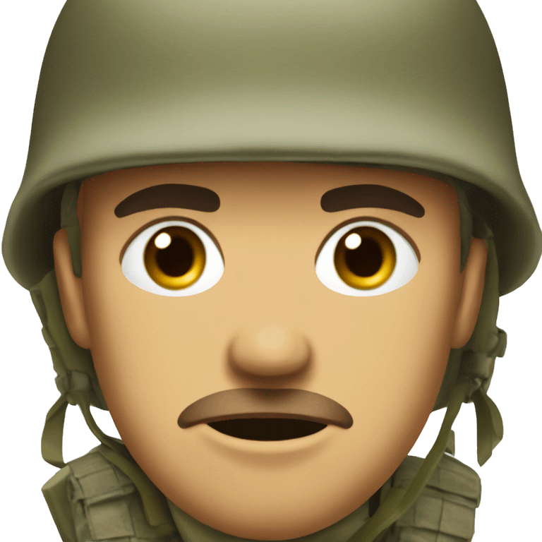 thousand yard stare soldier face emoji