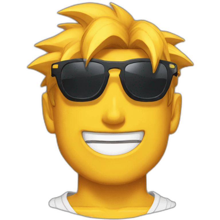 Goku sunglass emoji