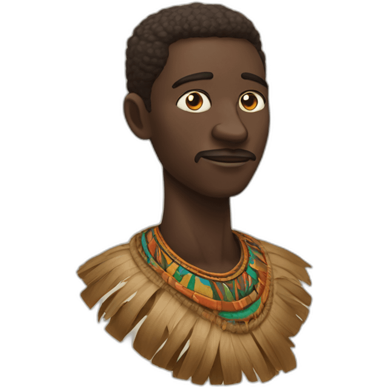 Un homme d’une tribu africaine emoji