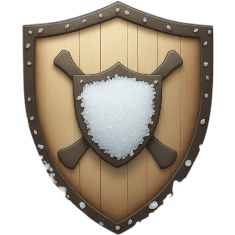 shield made of sea salt emoji