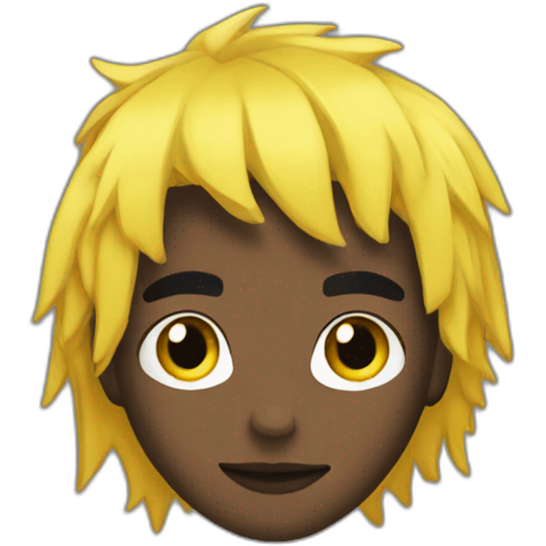 Xxxtentacion with yellow and black hair emoji